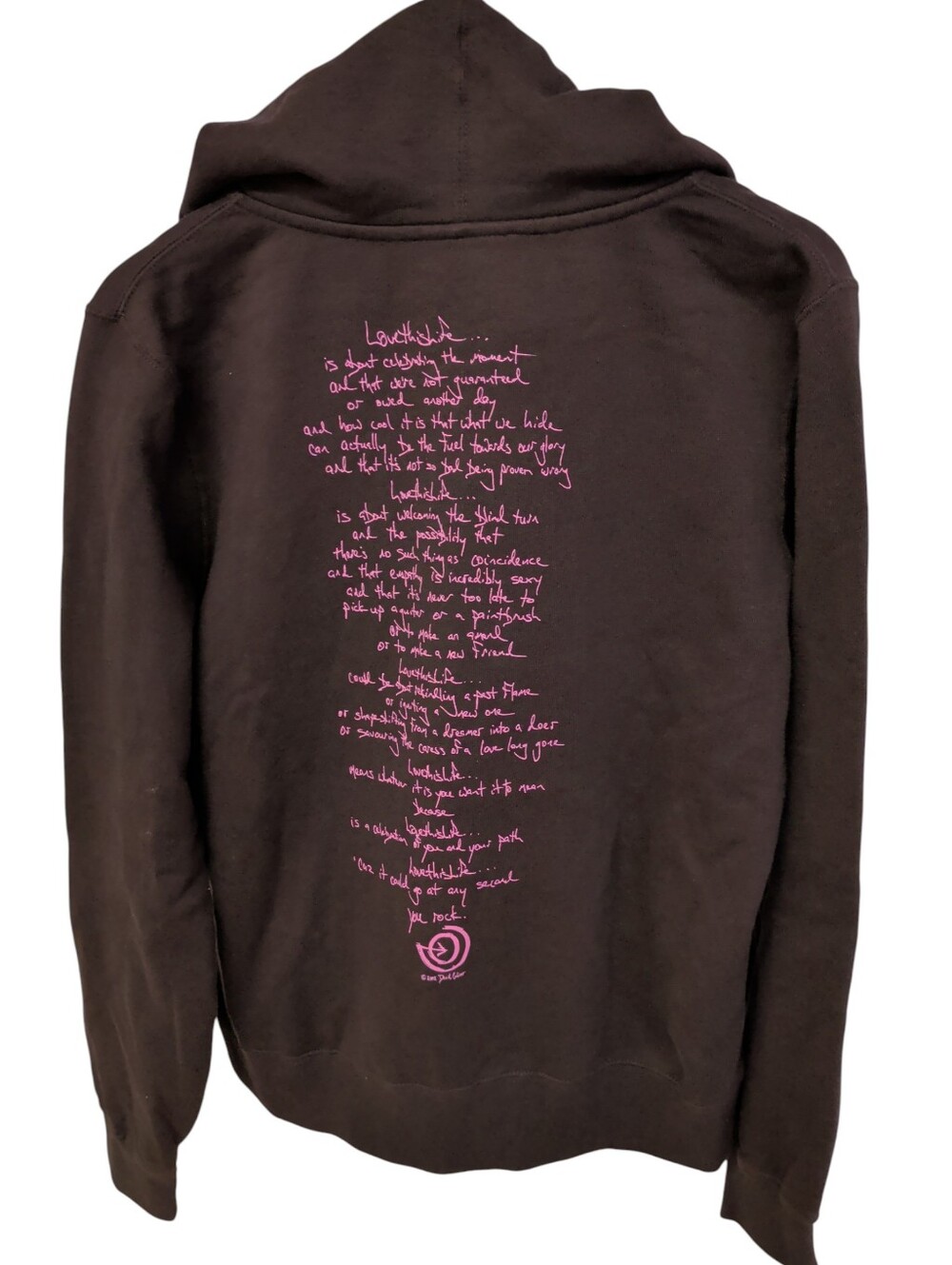 New LOVE THIS LIFE brown Organic Cotton Hoodies Jacket